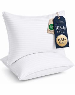 Beckham Hotel Collection Bed Pillows Standard/Queen/King Size Set of 2 Original Soft Down Alternative Pillow for Sleeping, Soft Support for Back