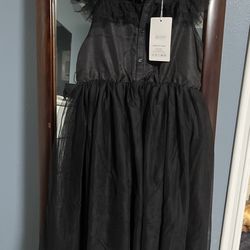 Black Wednesday Addams Costume Girls Dress Kids Family Costumes Halloween Costumes