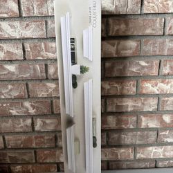 New Melannco Set Of 4 White Shelves