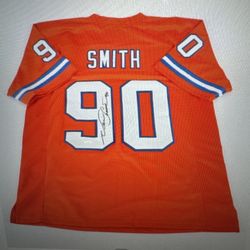 Neil Smith Signed Denver Broncos Football Jersey AUTO JSA COA Sz XL Nebraska