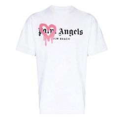 Palm Angels Palm Beach Heart Sprayed Logo T-Shirt