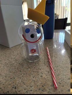 Jack in the box Glass Zipper Cup