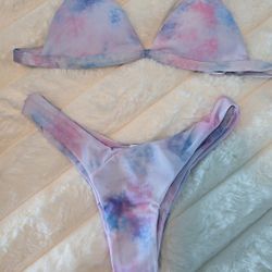 High Cut Tie Dye Bikini