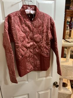 Travis Matthew Women's Quilted Floral Snap-Front Jacket Size Medium