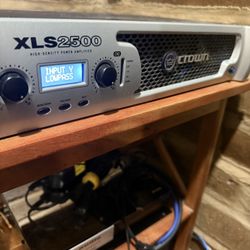 Amplifier, Crown XLS 2500