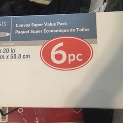 New Sealed 6 Canvases 