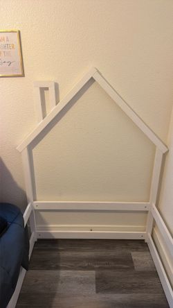 White bed frame