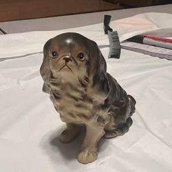 Ucagco Japan English Spaniel Dog Porcelain Ceramic Figurine Vintage Pet Figure