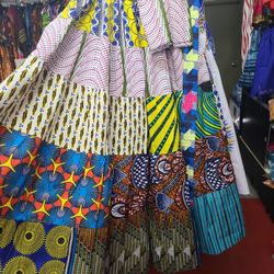 African Skirts With Headwrap 