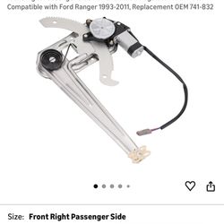 Front Right Passenger Side Window Regulator w/ Motor for Ford Ranger 93-11