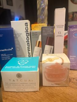 Various skin care products.