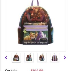 Disney Loungefly Mickey Mouse Sorcerer Backpack Wallet Hat Mickey Ears 