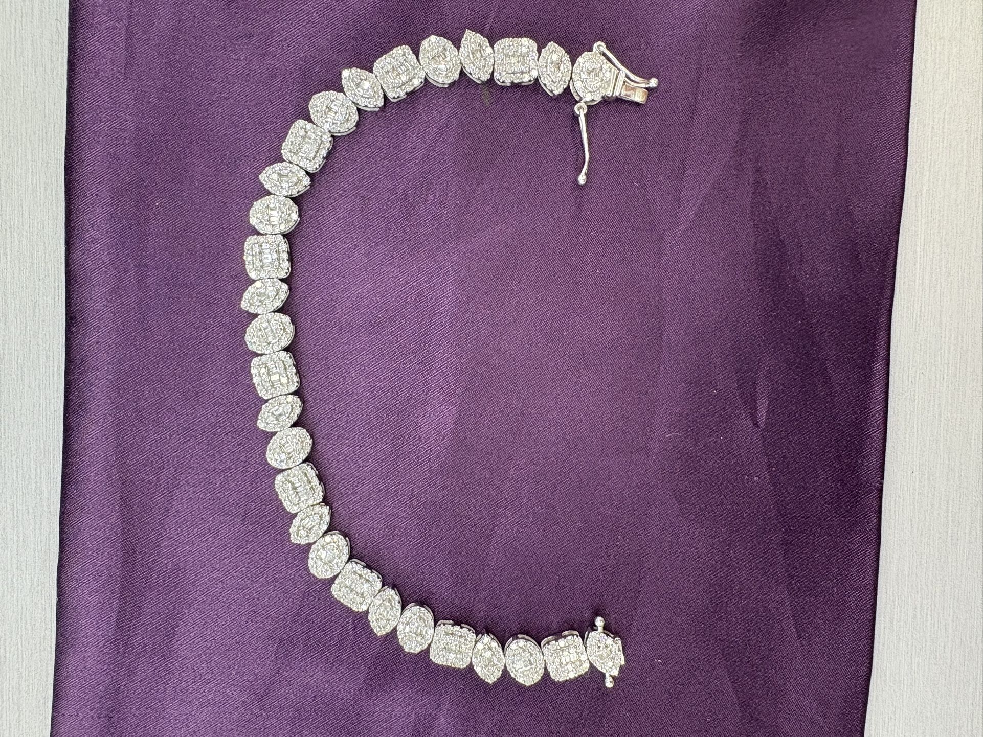 14k White Gold Diamond Bracelet – VS Natural Diamonds