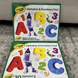 Brand New Crayola Alphabet And Numbers 30 Pages