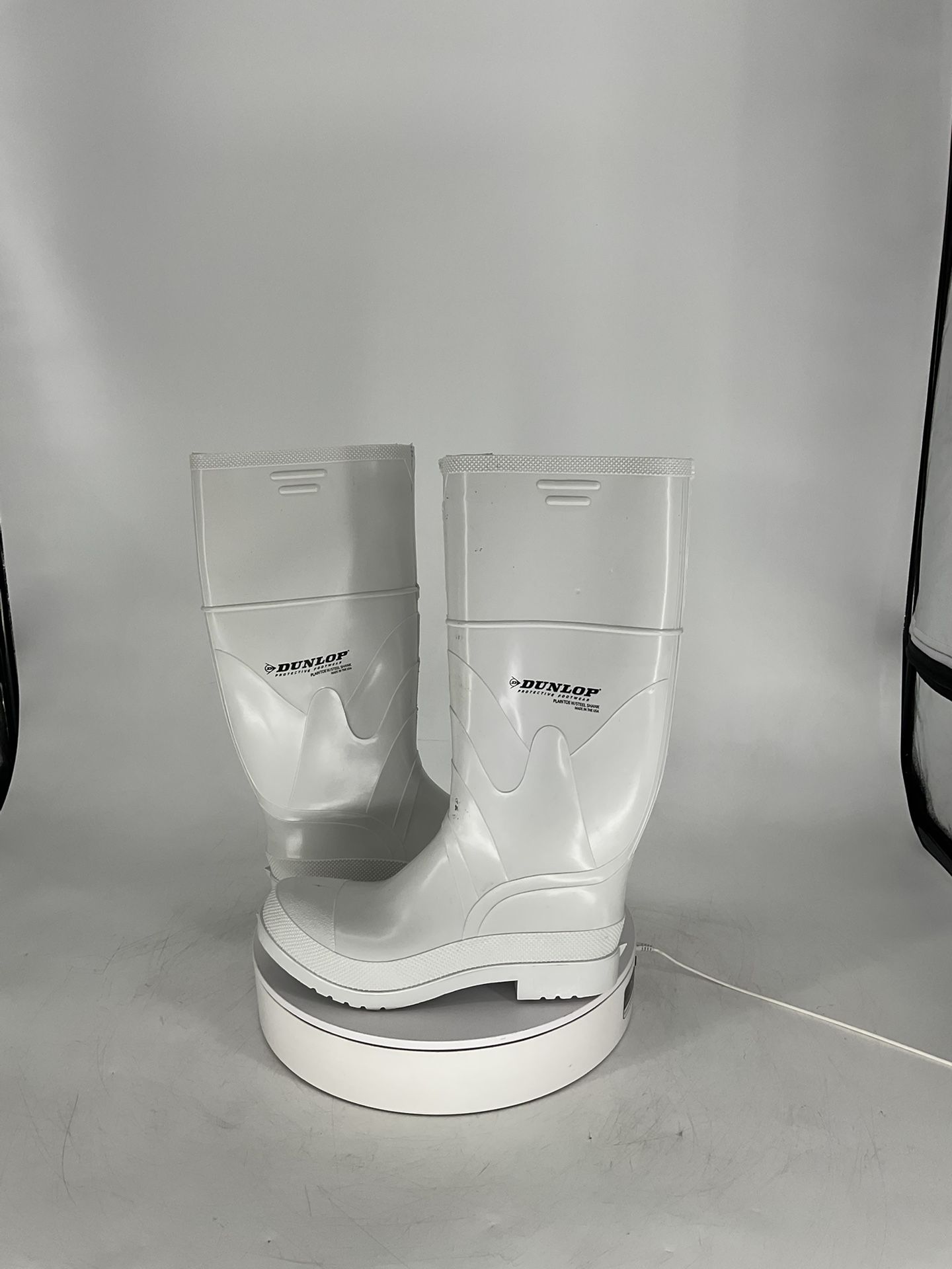 DUNLOP PLAIN TOE WHITE SAFETY LOCK / 81011