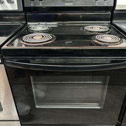Black Coil Top Stove