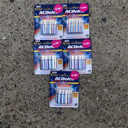 AAA Batteries (5 For 5 Dollars )