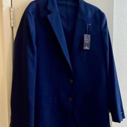New Men’s Blue Blazer Sz 42R. Boxelder Dr 92563