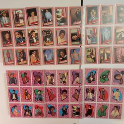 MICHAEL JACKSON  1984 TOPPS / Complete Trading Set (33) Cards & (33) Stickers in Sleeves and a Stick of Gum