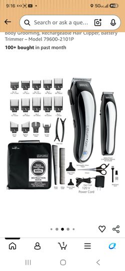 Wahl Lithium Ion Hair Clipper & Trimmer Set