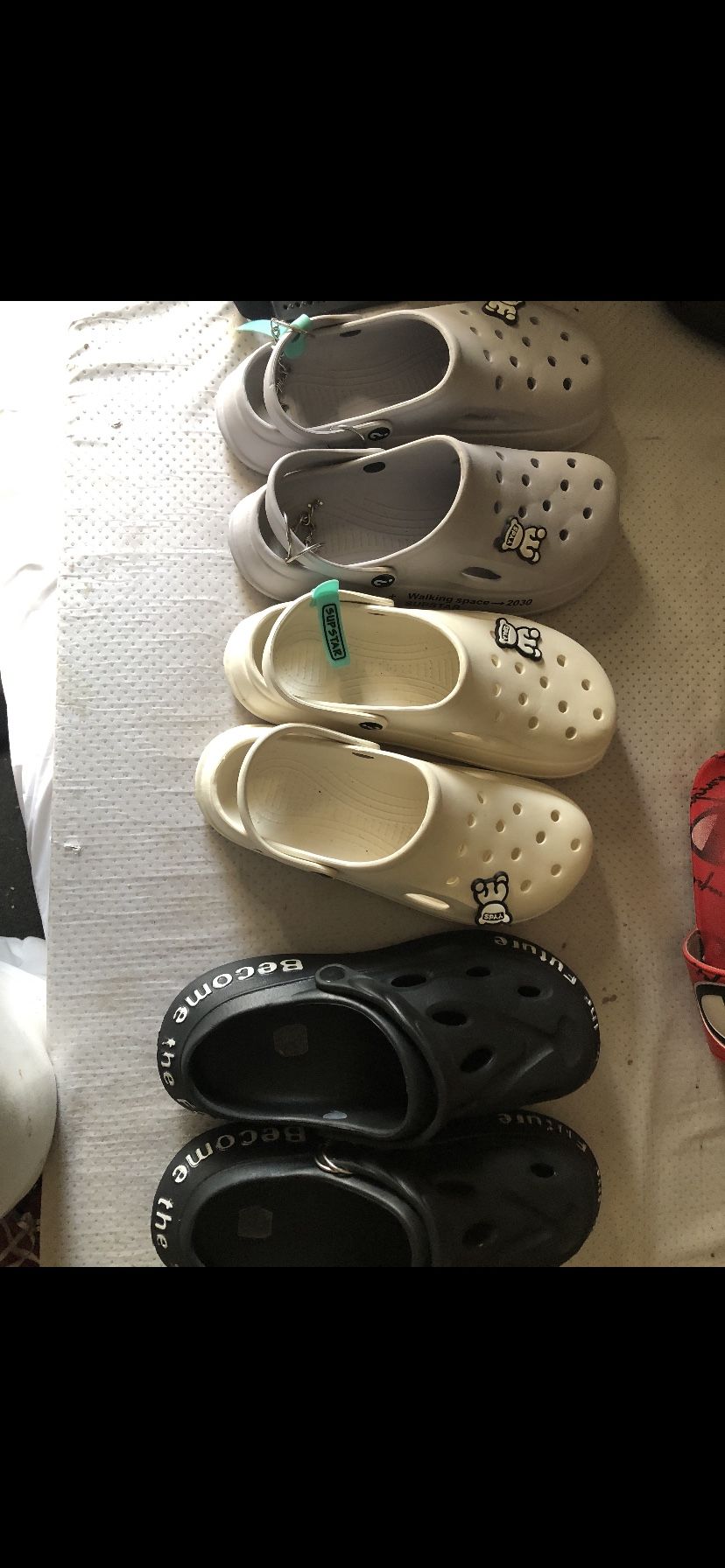 Crocs And Red Uggs Low