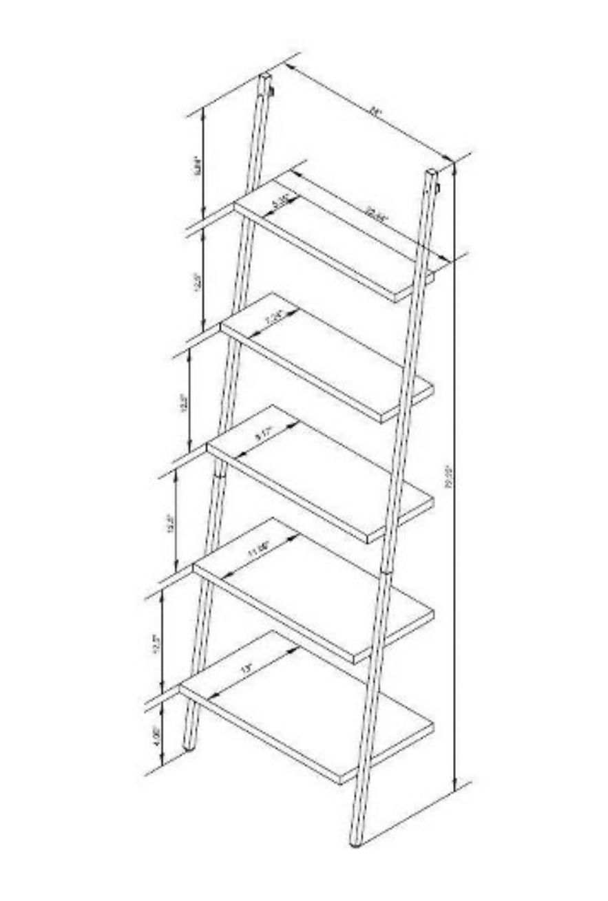 72 Loring Shelf Leaning Bookshelf Threshold