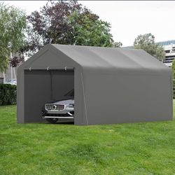 Carport 10x20 Dark Grey 