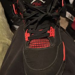 Black and Red Jordan 4s