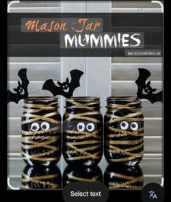 3 Black Container Vase Halloween Bucket Diy