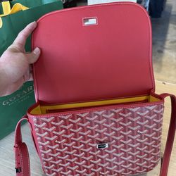 Red Goyard bag