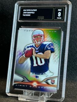 2014 Topps Platinum 💥 Jimmy Garoppolo 💥 Rookie GMA 9 Mint 💎 - Patriots / 49ers / Las Vegas Raiders