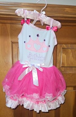 Toddler birthday princess tutu dress