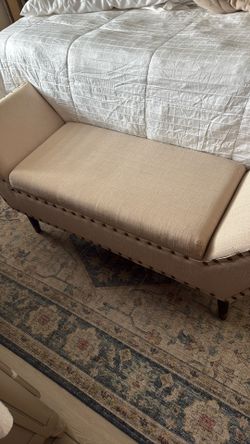 Upholstered Bench 14x22x48” With Storage 
