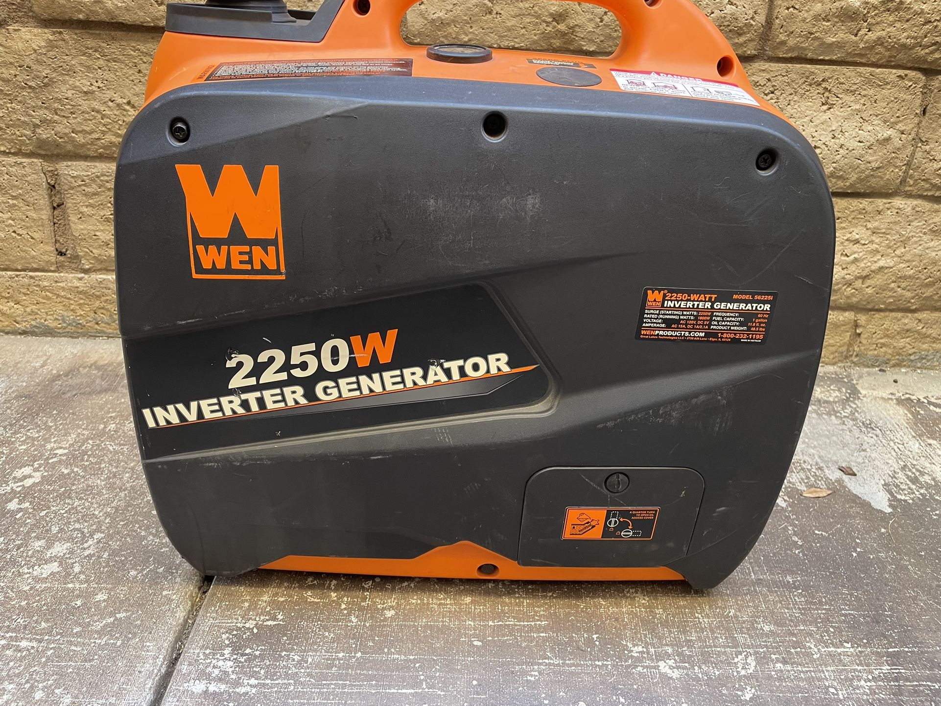 WEN Super Quiet 2250-Watt Portable Inverter Generator with Fuel Shut-off