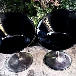 Vintage  Mod Space Age Half Orb Chairs