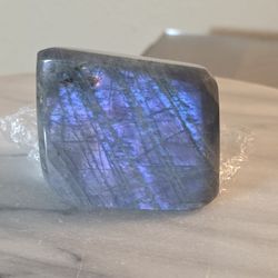 0.6 Lb (264g) Labradorite Slab Quartz Crystal 