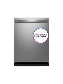GE Profile - Profile 24 in Smart Built-In Top Control Fingerprint Resistant Stainless Dishwasher w/ Microban Technology, 44 dBA