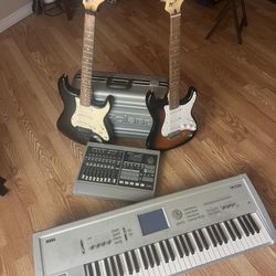  Keyboard, Recorder, Guitars-Looking To Trade For fender Stratocaster Sunburst