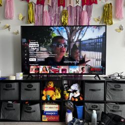 Tv and 2 8 Cube Shelves 