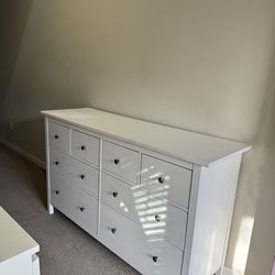 Ikea hemnes 8-drawers white stain dresser