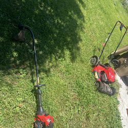 Like New Lawn Mower and Trimmer