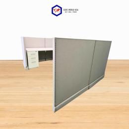 6x6x48 Tall Silver A02 Loaded Cubicles come in a variety of colors