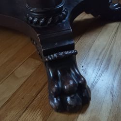 Mahogany Claw Foot Table