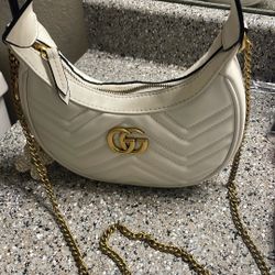 Small While Shoulder Bag