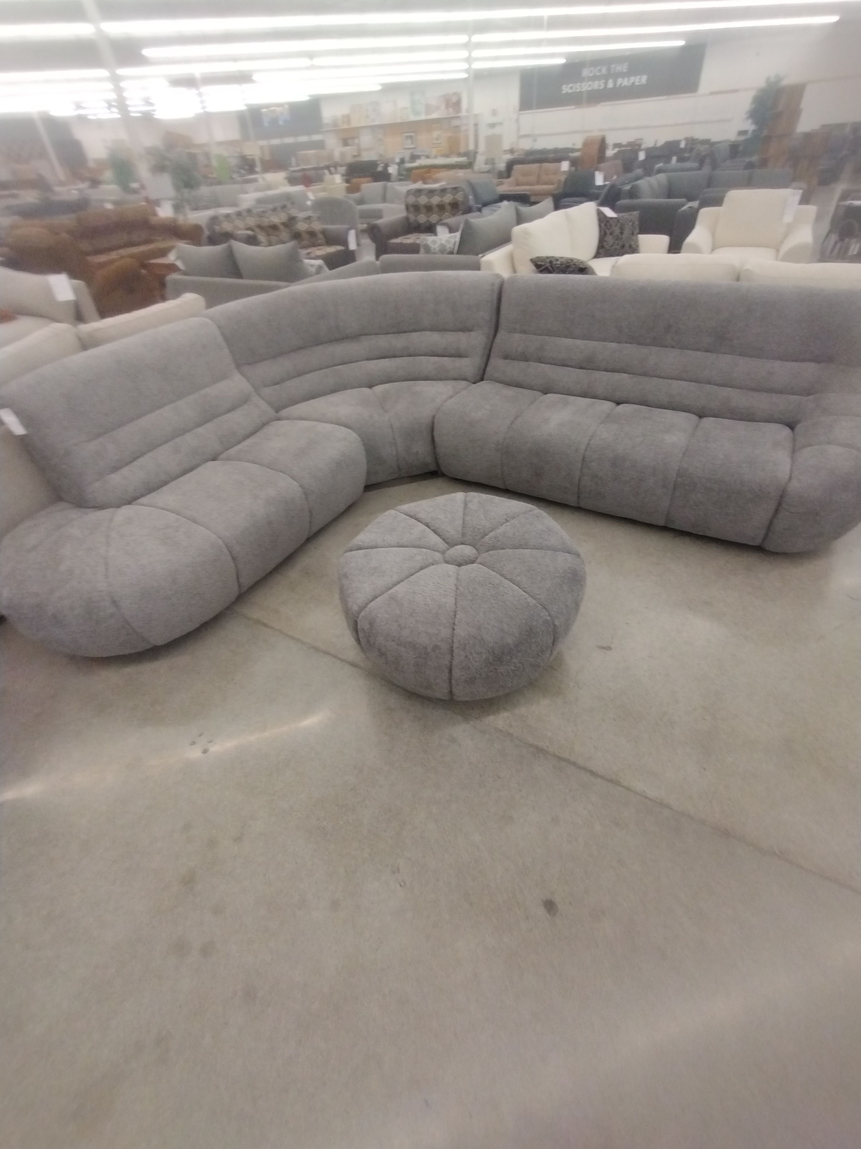 Kenzo 3pc sectional & Ottoman