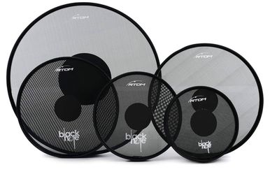 Black Hole Mesh Convert your acoustic drum kit to an electric one. Now it'll be a hybrid.