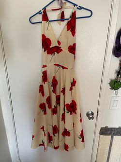 XS floral tie dress
