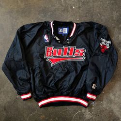 Vintage Chicago Bulls Pull Over Starter Jacket
