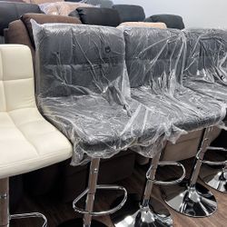 Brand New Bar Stools X-Large- Square PU Leather Adjustable Counter Height Swivel Stool $45/ea