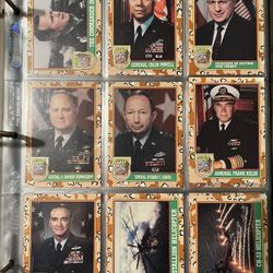 Desert Storm Trading Cards.